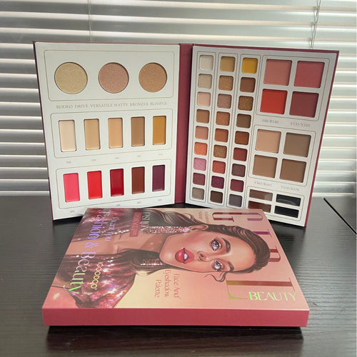 52-color multi-functional eye shadow palette, matte pearlescent blush, lipstick, concealer, all-in-one makeup