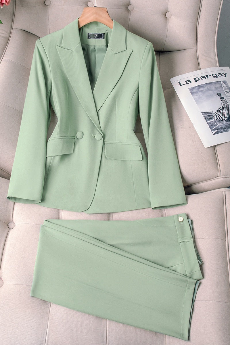 Womens 2-Piece Formal Trouser Suit Set