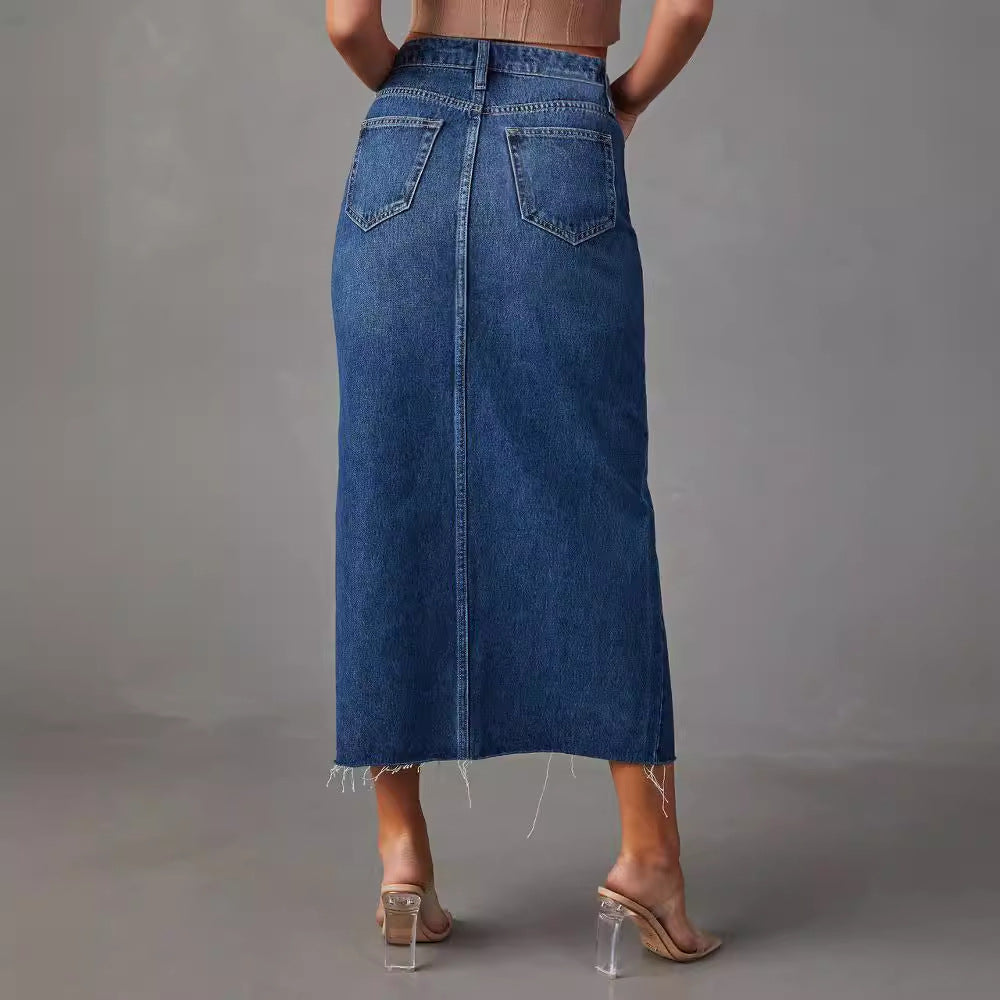 A-line midi skirt