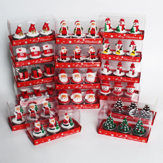 Christmas Candle Figurine Set