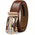 Men's Genuine Leather Automatic Buckle Belt  Stylish & Versatile
