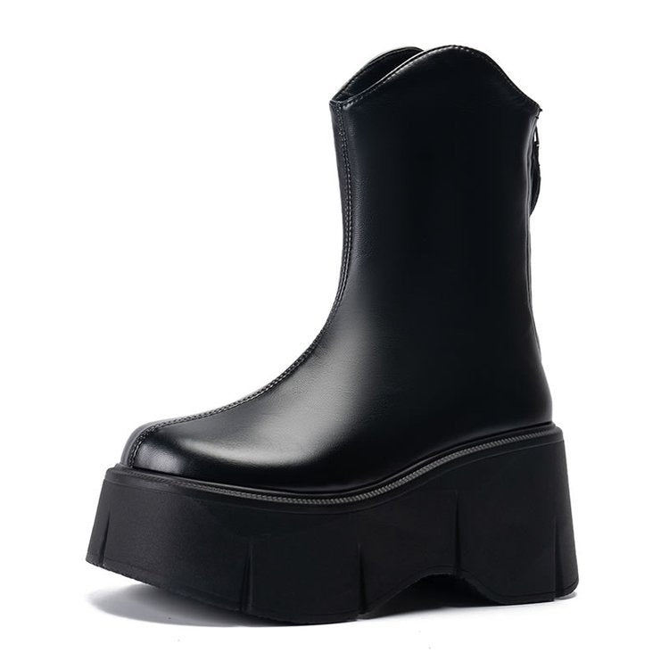 Chunky Heel Ankle Boots