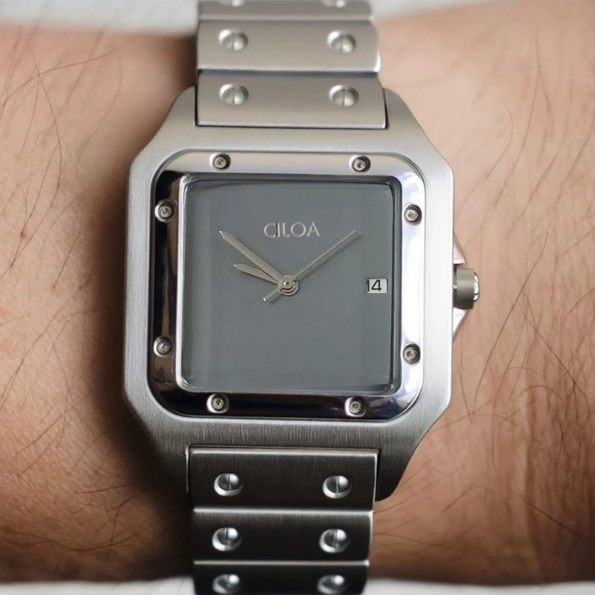 Men's Steel Band Quartz Watch - Classic Business Style