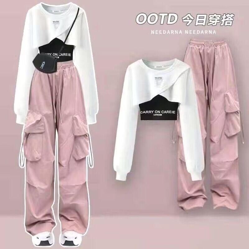 Trendy Three-Piece Casual Set (On Hand)