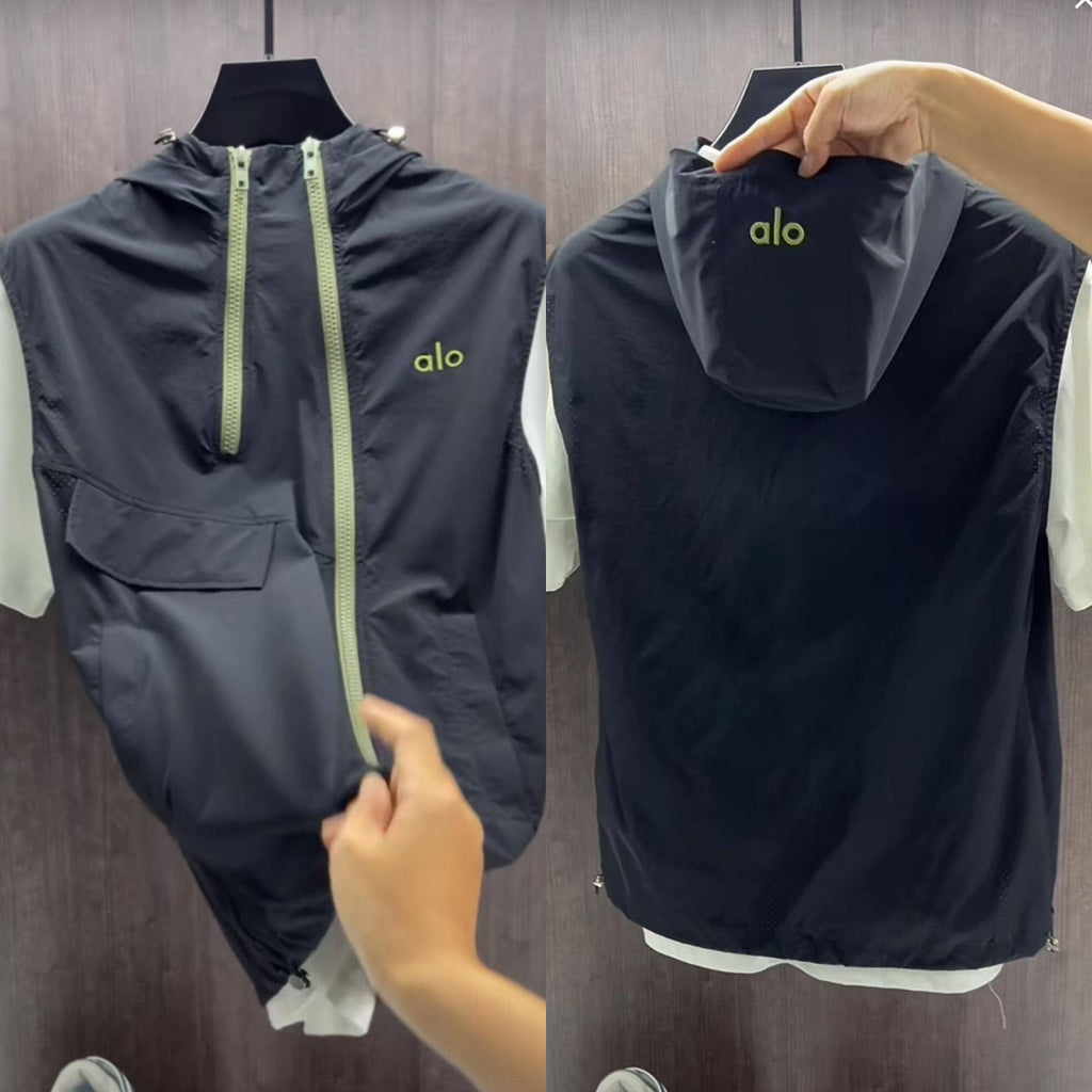 Men’s Summer Zipper Hooded Vest