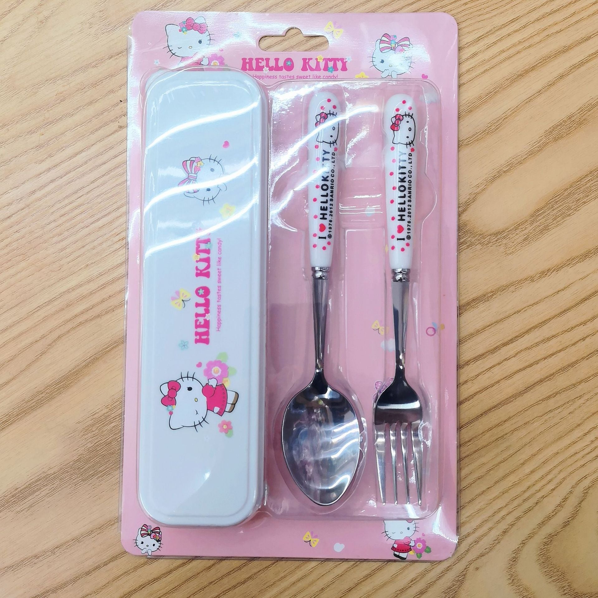 Little Bites Travel Cutlery Stainless Steel Fork, Spoon Two-Piece Set