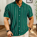 Summer Striped Knit Polo