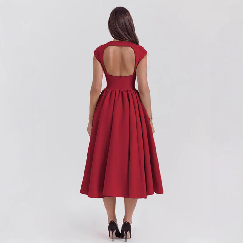 Sexy Backless Slim Dress