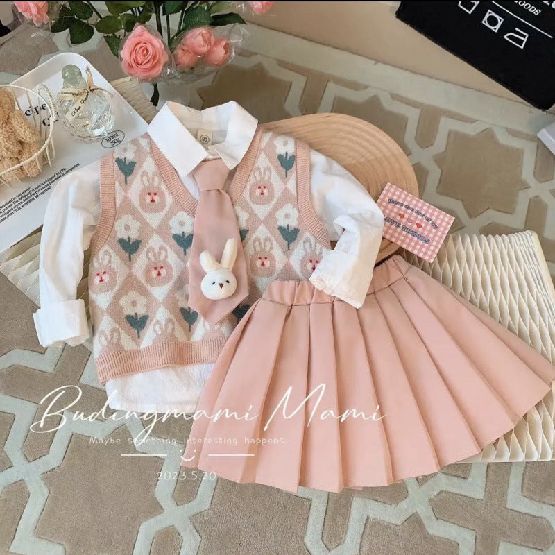 Trendy 3-Piece Spring Suit for Girls