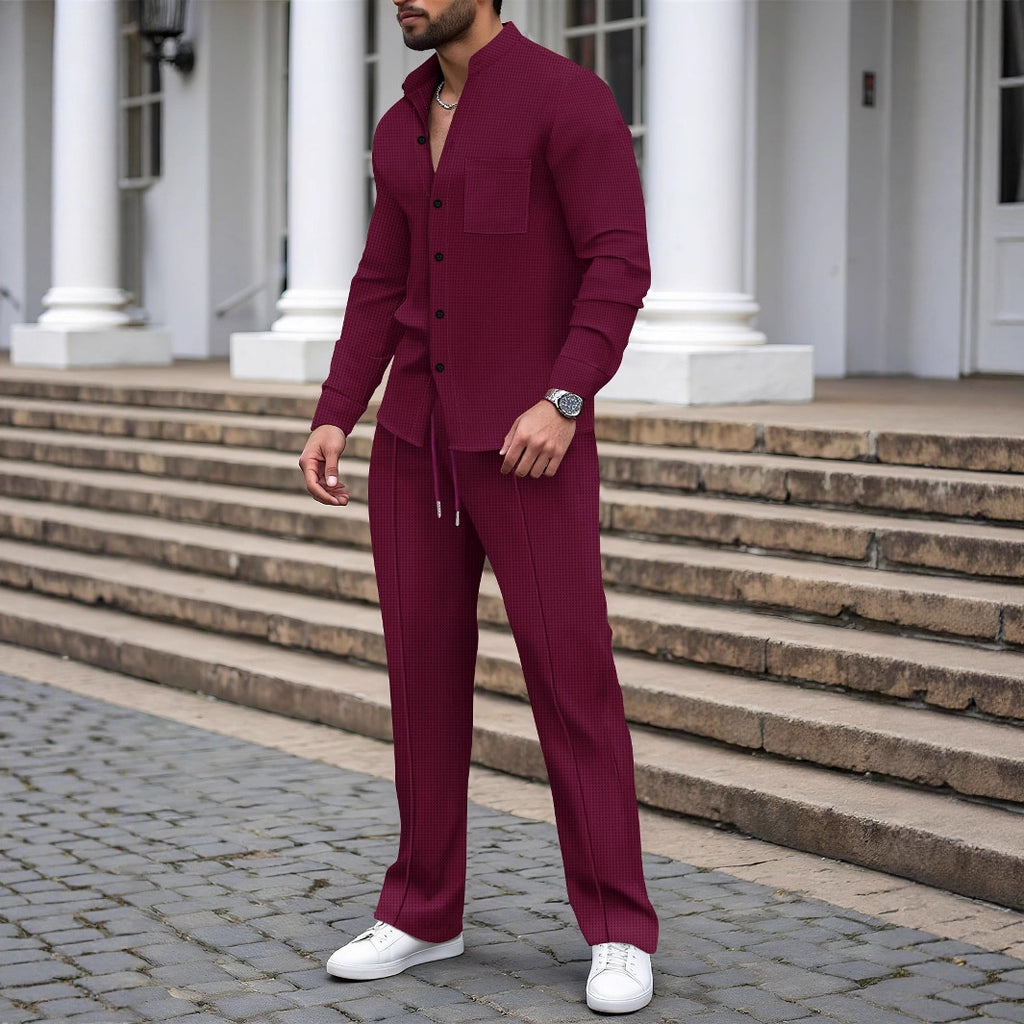 Co-Ord Men's Casual Cardigan Jumpsuit (On Hand)