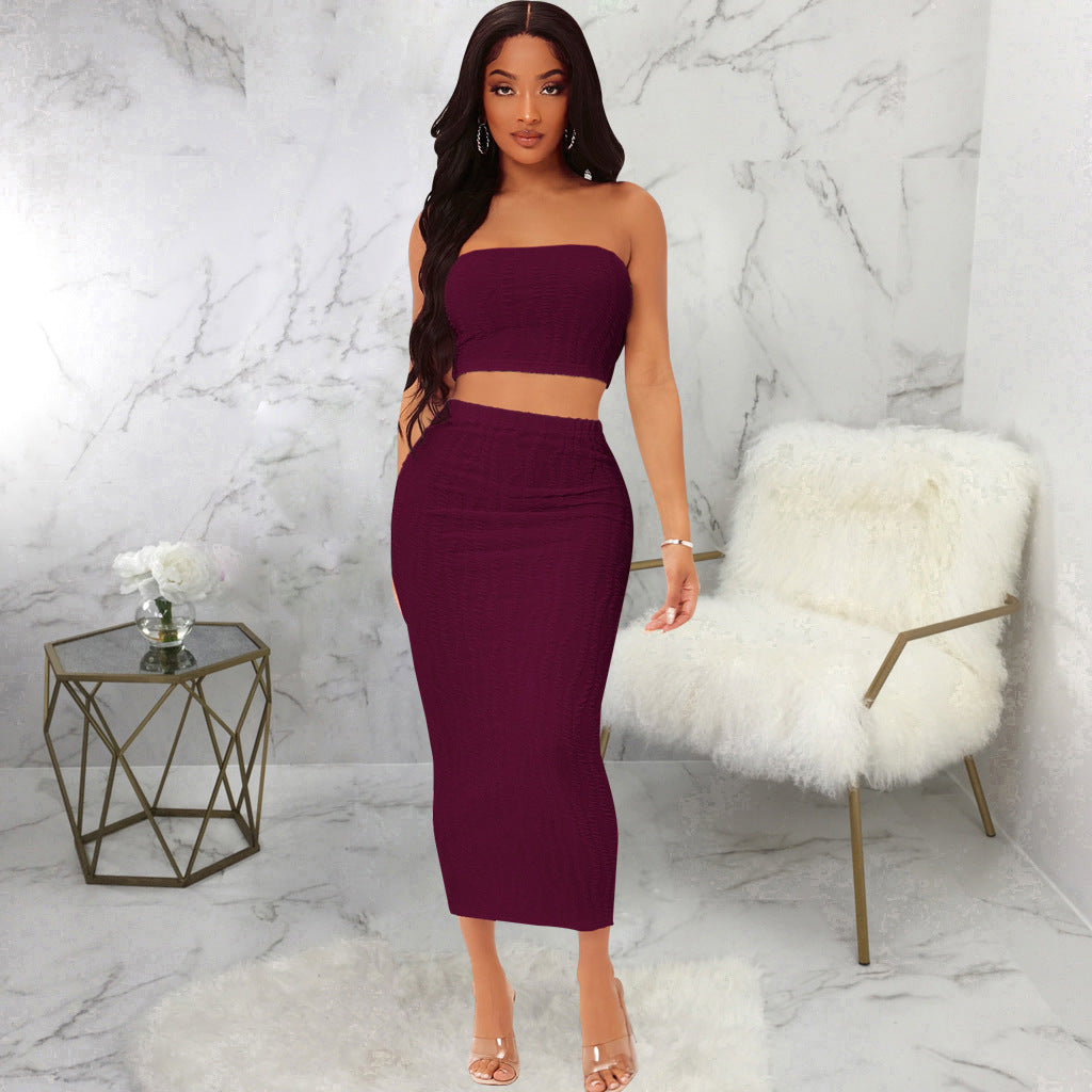 Sexy Wrap Two-Piece Suit