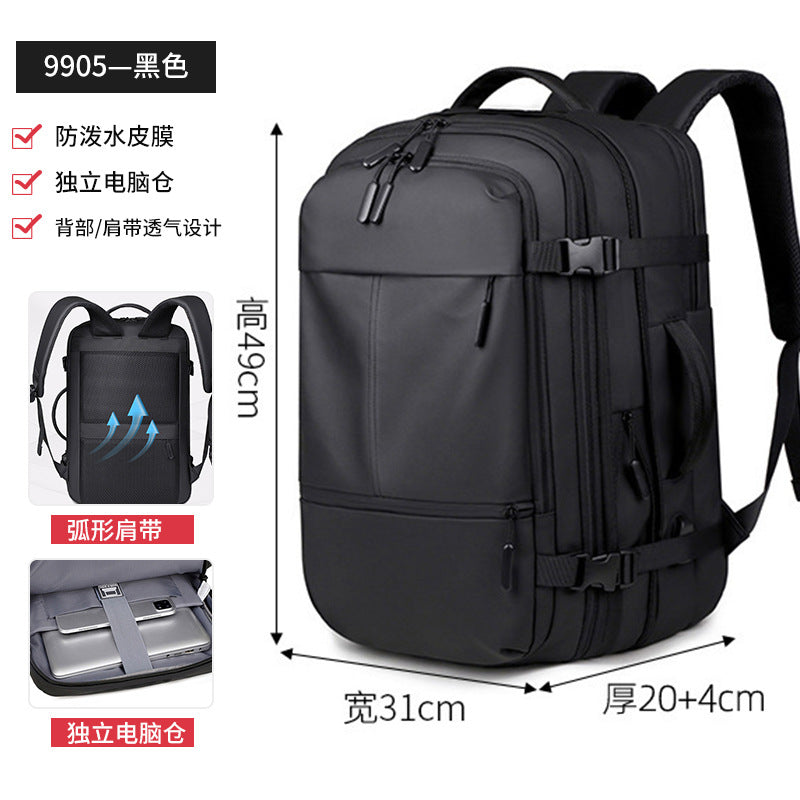 Luxury Multi-Function Business Backpack  Large Capacity Laptop & Commuter Bag for Men