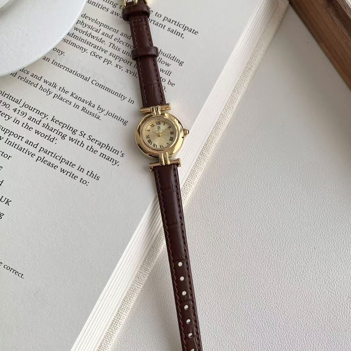 Vintage Osmanthus Gold Women's Watch - Luxury Minimalist Design
