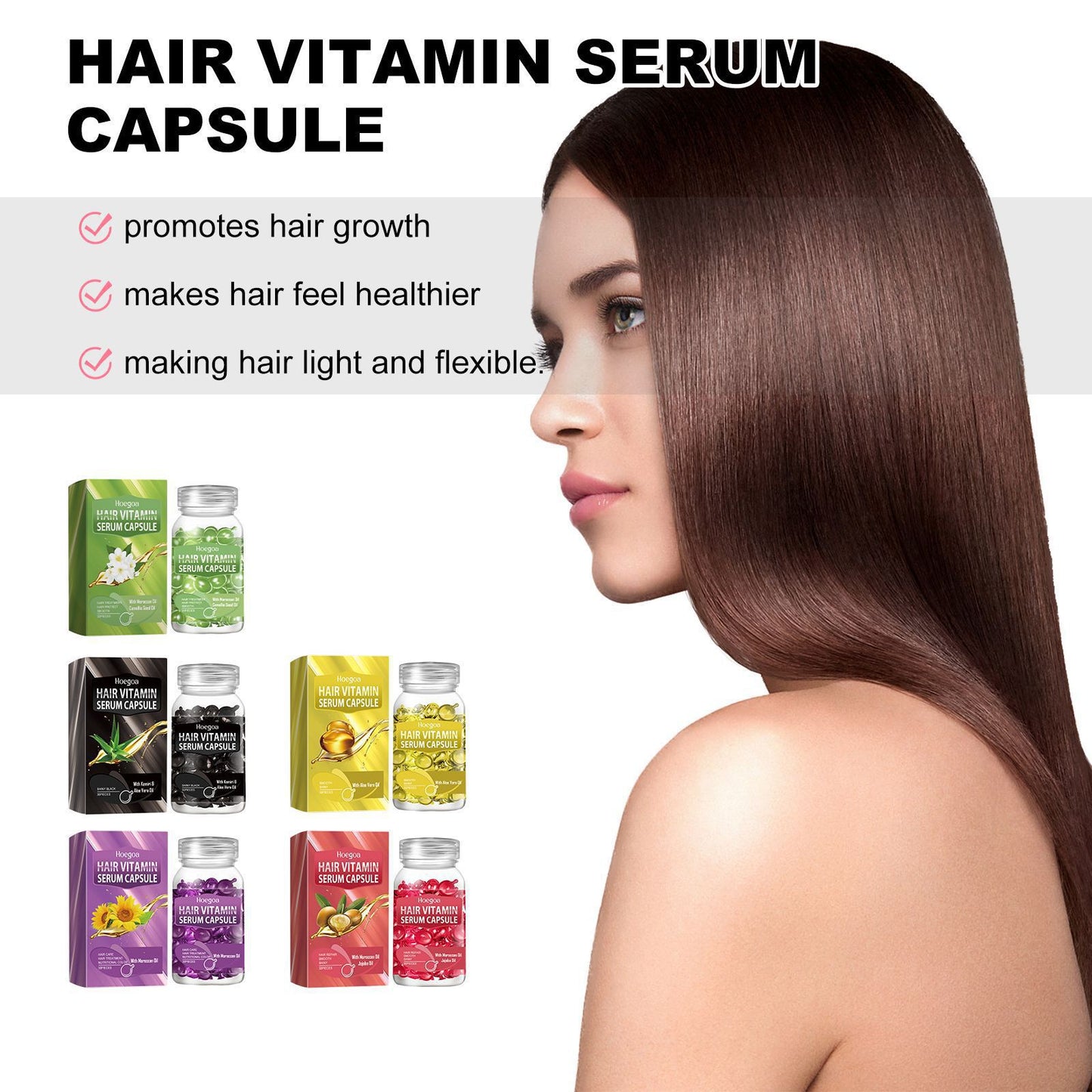 HOEGOA Hair Oil Treatment Capsules