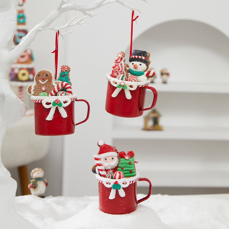 Merry Christmas Enamel Mug Décor