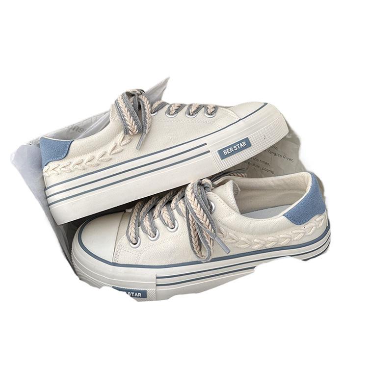 Women's Summer Canvas Shoes  Korean Style, Breathable & Trendy (On Hand)