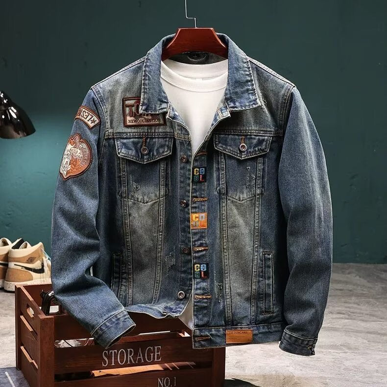 Luxury Embroidered Loose Cargo Style Jacket
