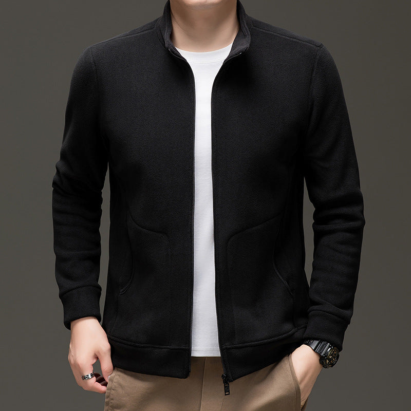 Suede Zip-Up Jacket  Soft Structure Series