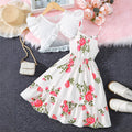 Girls' Floral Suspenders Dress