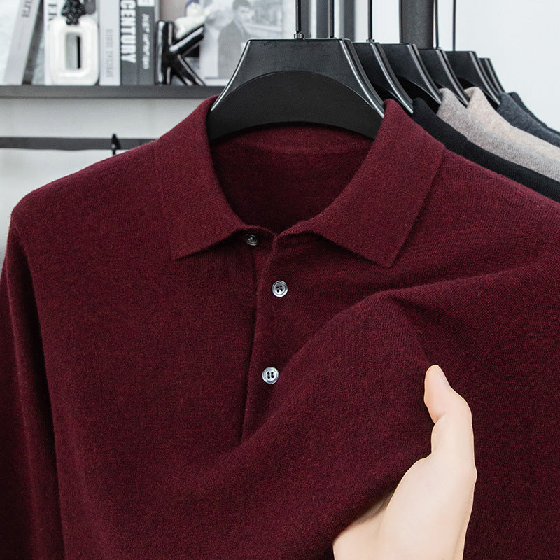 Knit Polo Luxe Sweater (On Hand)