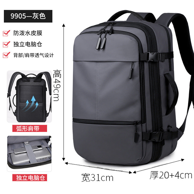 Luxury Multi-Function Business Backpack  Large Capacity Laptop & Commuter Bag for Men