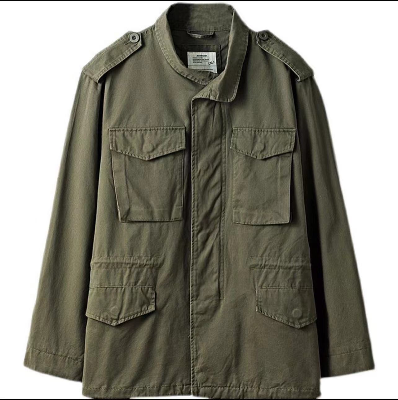 Men's Vintage Multi-Pocket Cargo Jacket