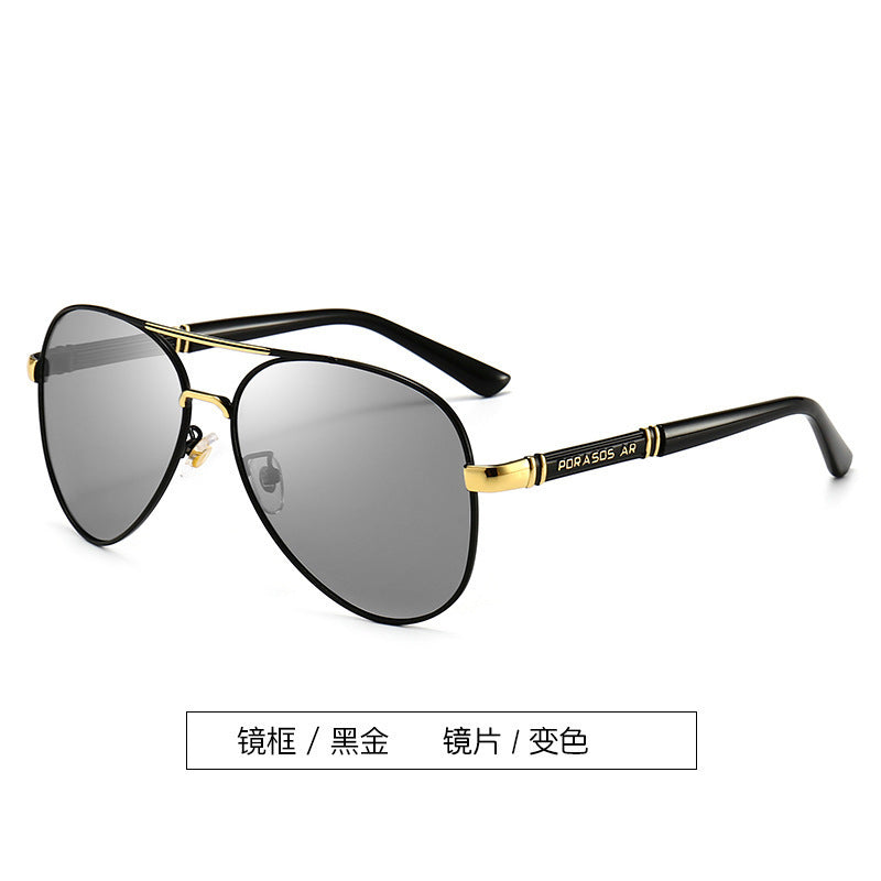 New Polarized Sunglasses Men's Metal Sunglasses Toad Glasses Driving Mirror