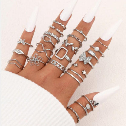 New butterfly rings set