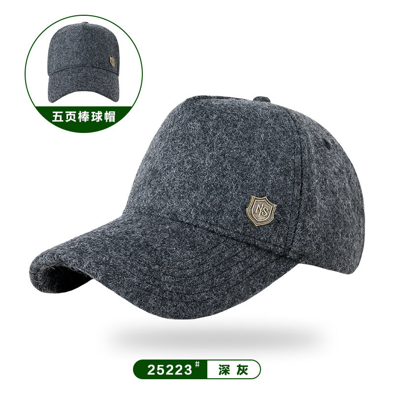 Autumn & Winter Wool Tweed Velvet Peaked Hats