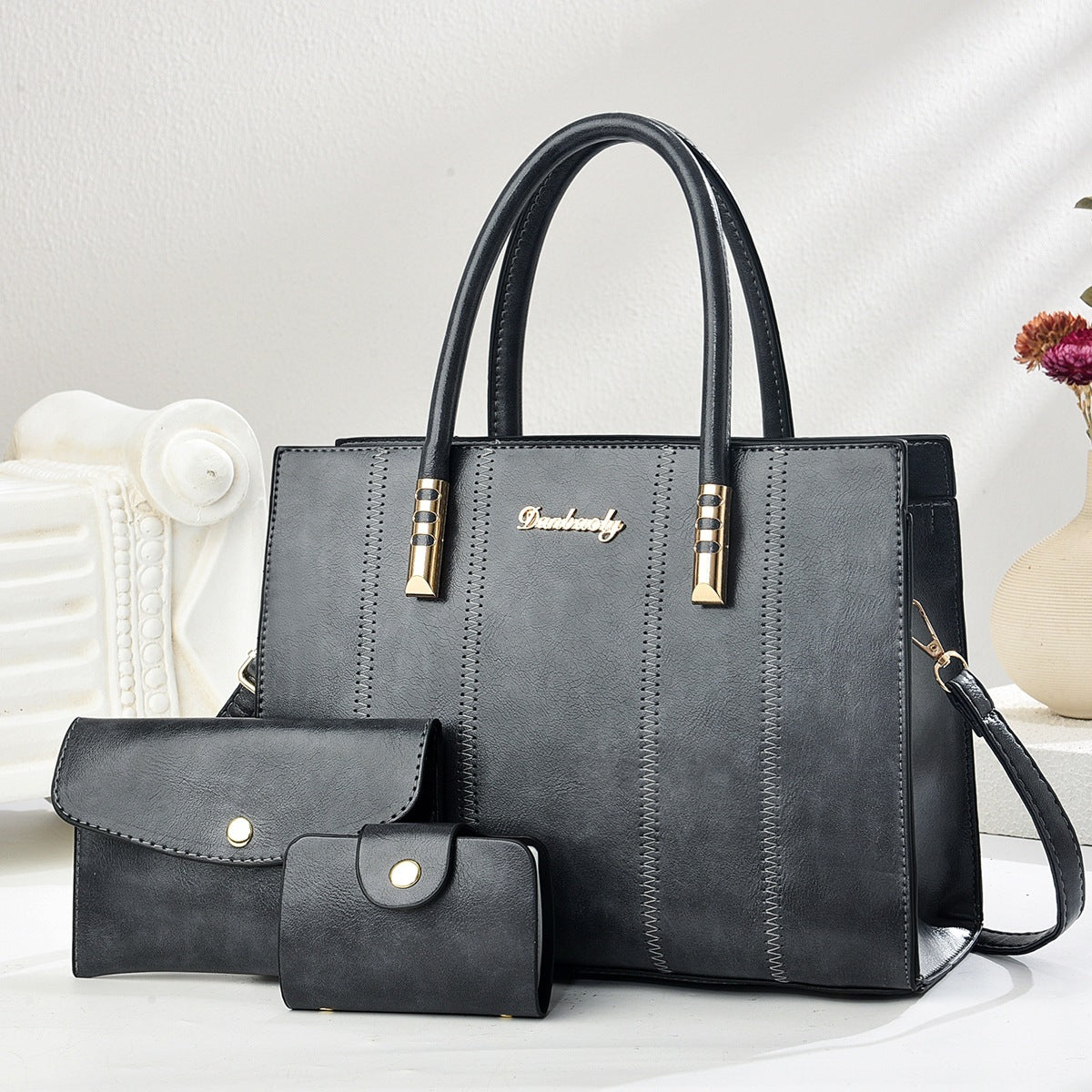 Retro 3-Piece Tote Set