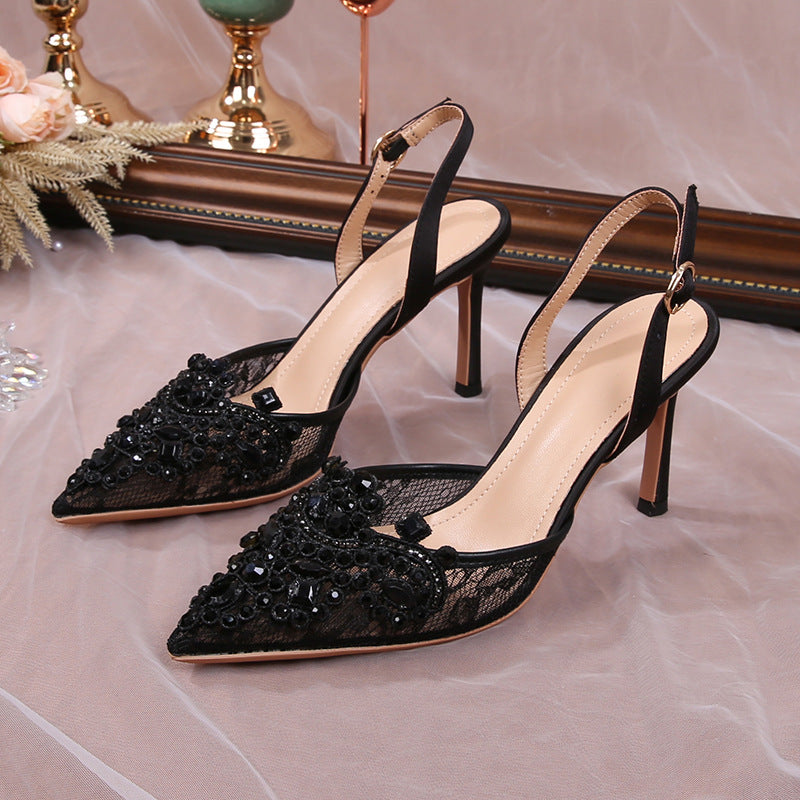 White Wedding Shoes, High Heels Pearl Women's Shoes