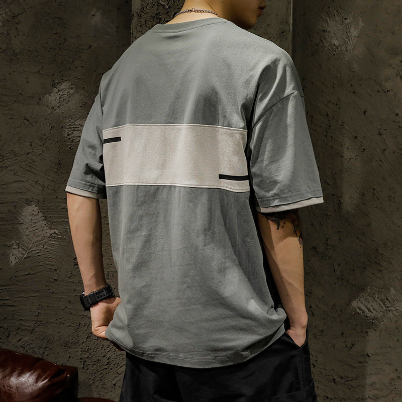 Mens Plus Size Loose Summer T-Shirt