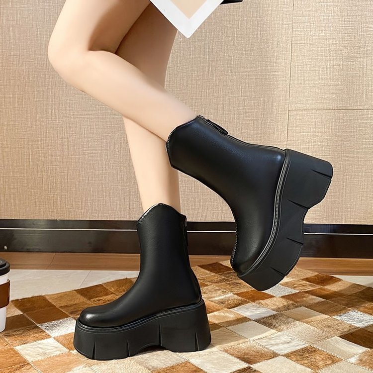 Chunky Heel Ankle Boots