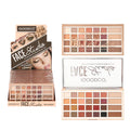 28 color plastic box eye shadow: palette matte pearlescent earth color palette.