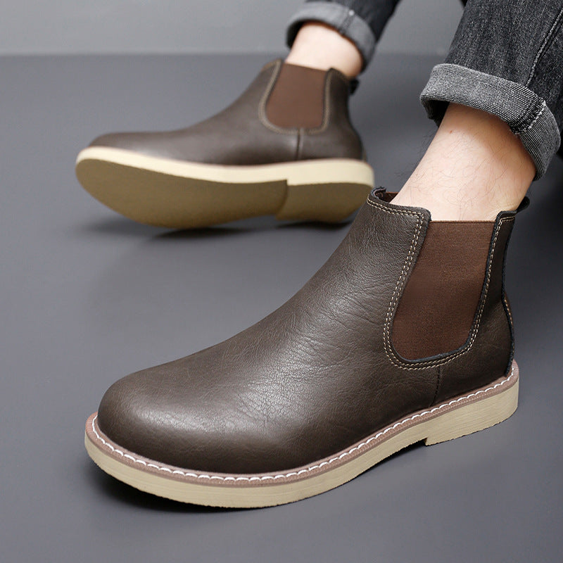 Martin Boots  Warm Fleece-Lined Leather High-Tops