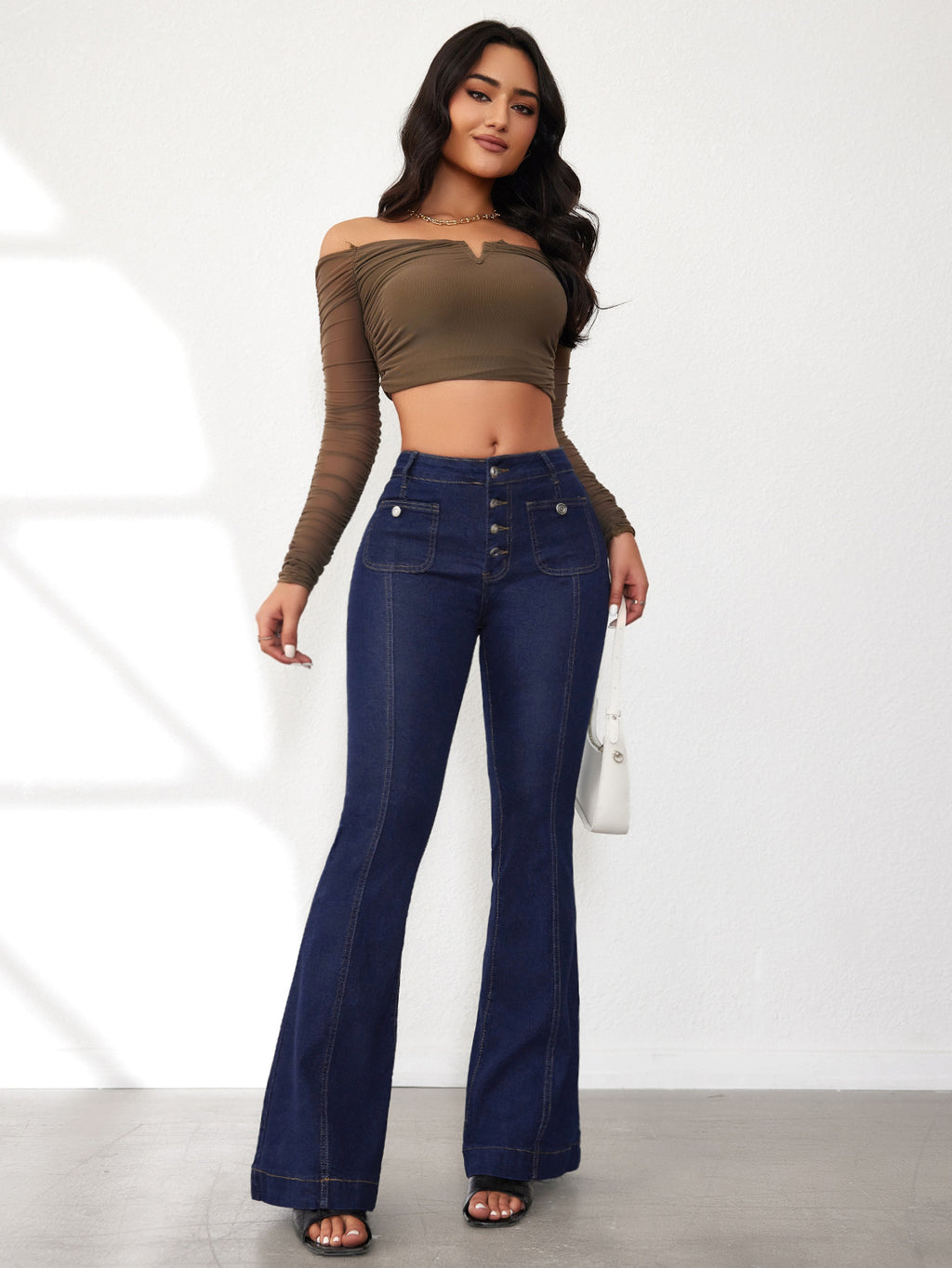 New Breasted Slim Bootcut Pant