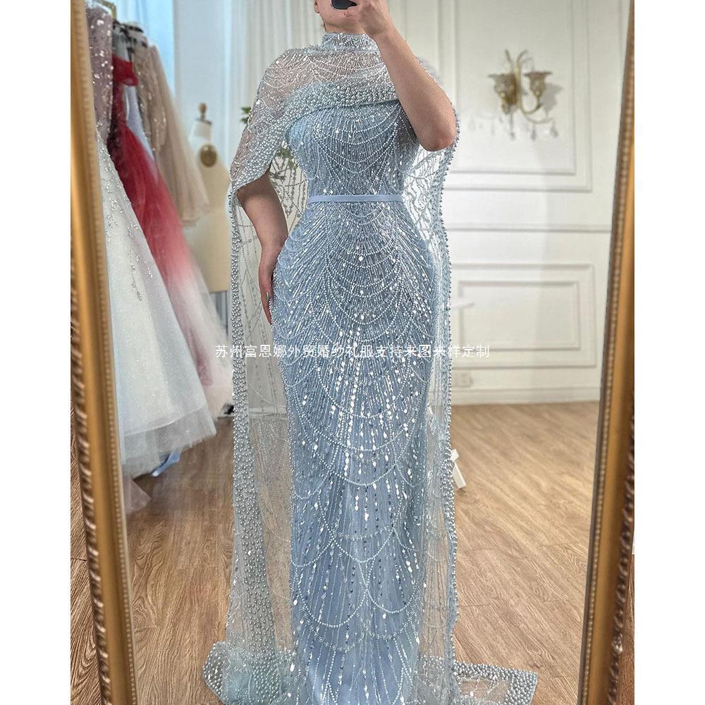 Elegant Dubai Pearl Light Luxury Gown