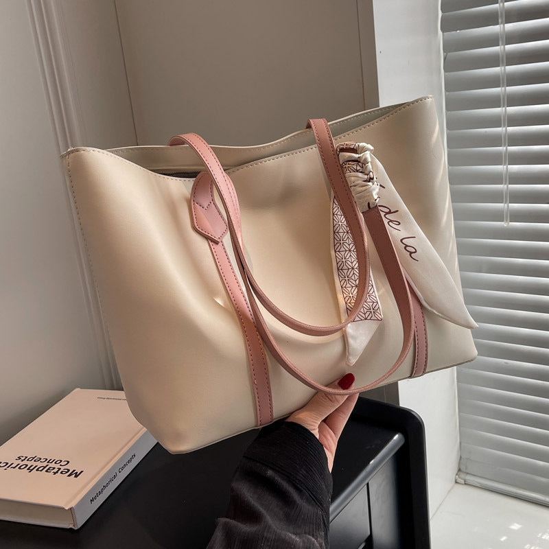 Large-Capacity Tote Bag with Compartments