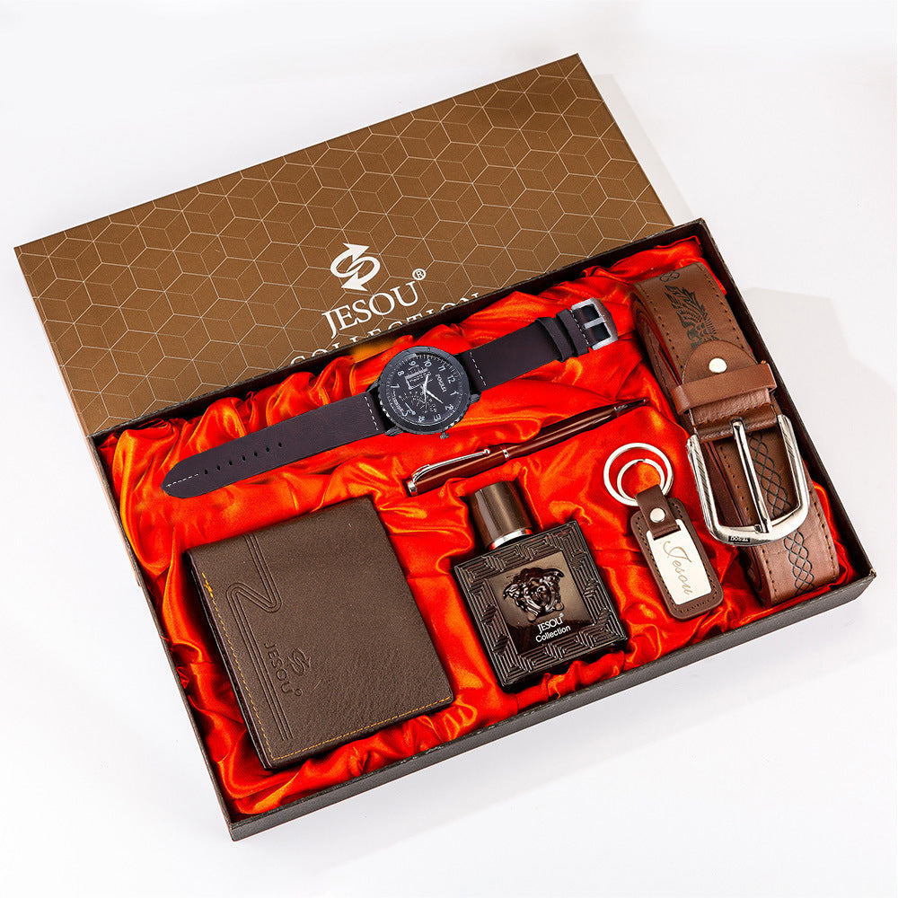 Men's 6-Piece Gift Set: Watch, Wallet & Accessories