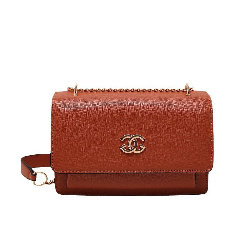 Trendy Square Shoulder Bag with Chain Strap