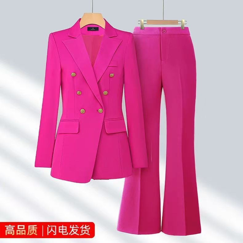 Womens 2-Piece Formal Trouser Suit Set