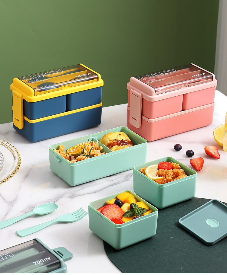 SnapLock Double-Layer Lunch Box