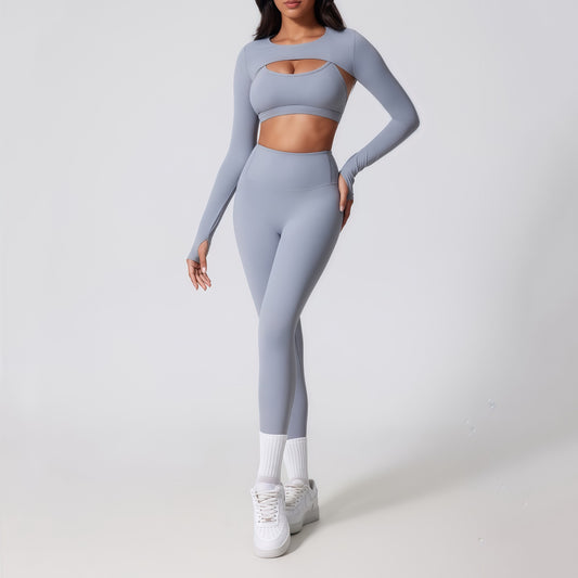 Slim-Fit Yoga Three-Piece Set
