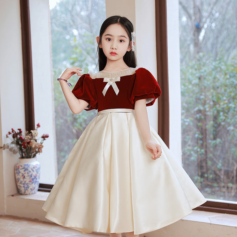 Elegant Girls' Princess Evening Dress  First Birthday & Special Occasion