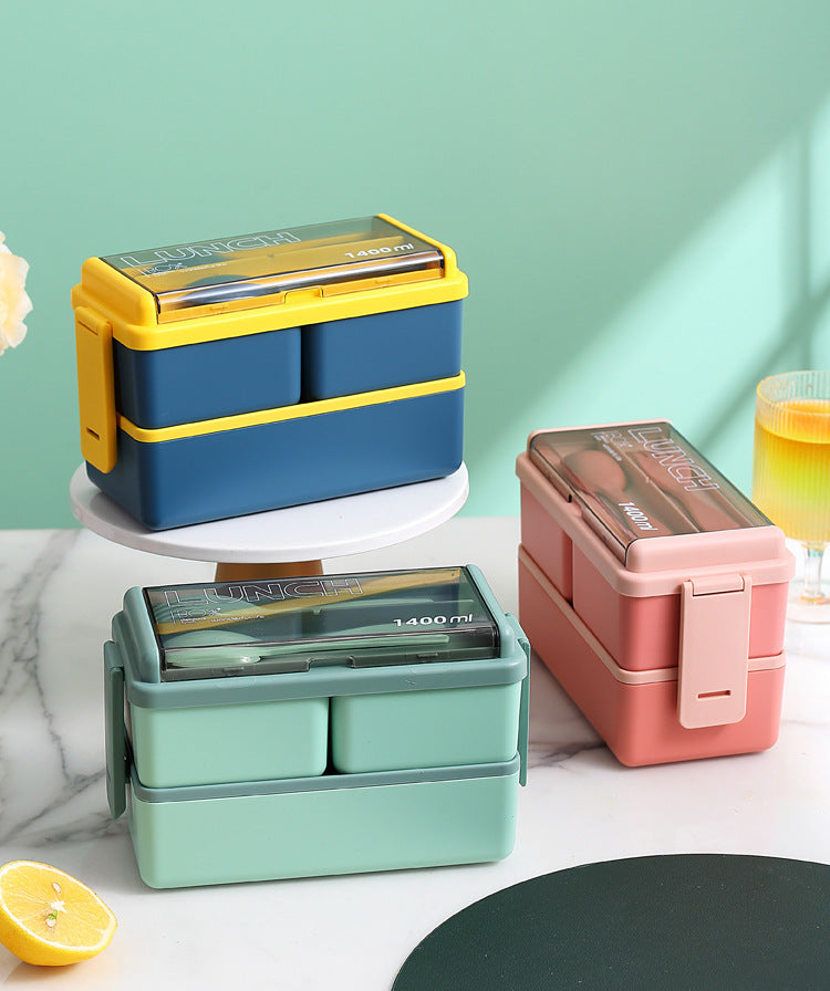 SnapLock Double-Layer Lunch Box
