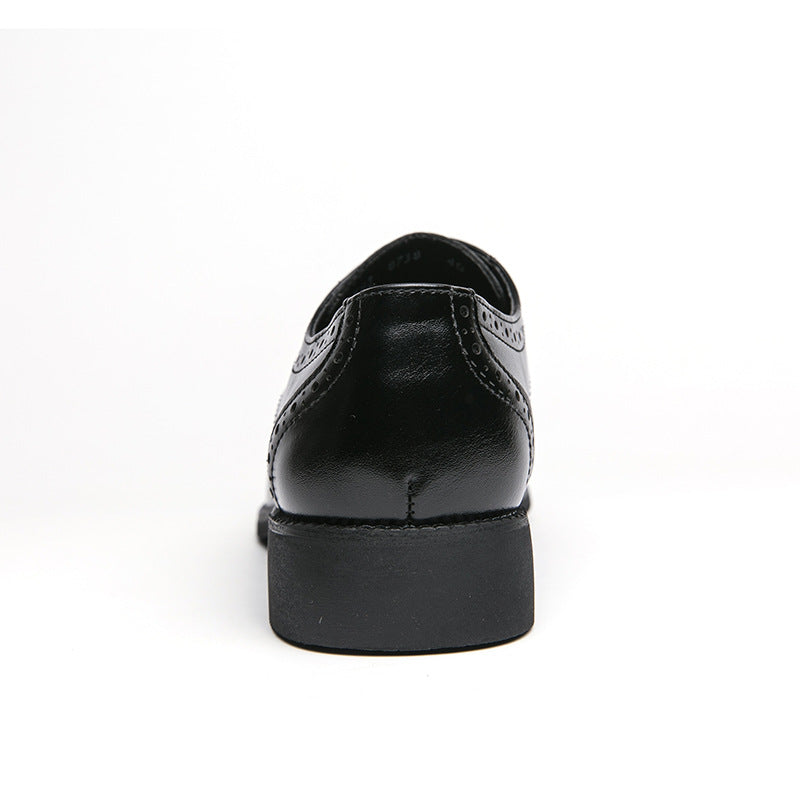 shoes 2025 spring cross border men's business formal wear floral leather shoes british casual shoes vintage brogue men's shoes