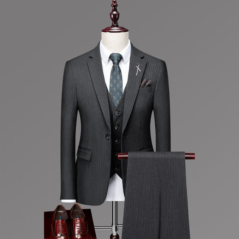 Men’s 3-Piece Slim Fit Wedding & Business Suit Set