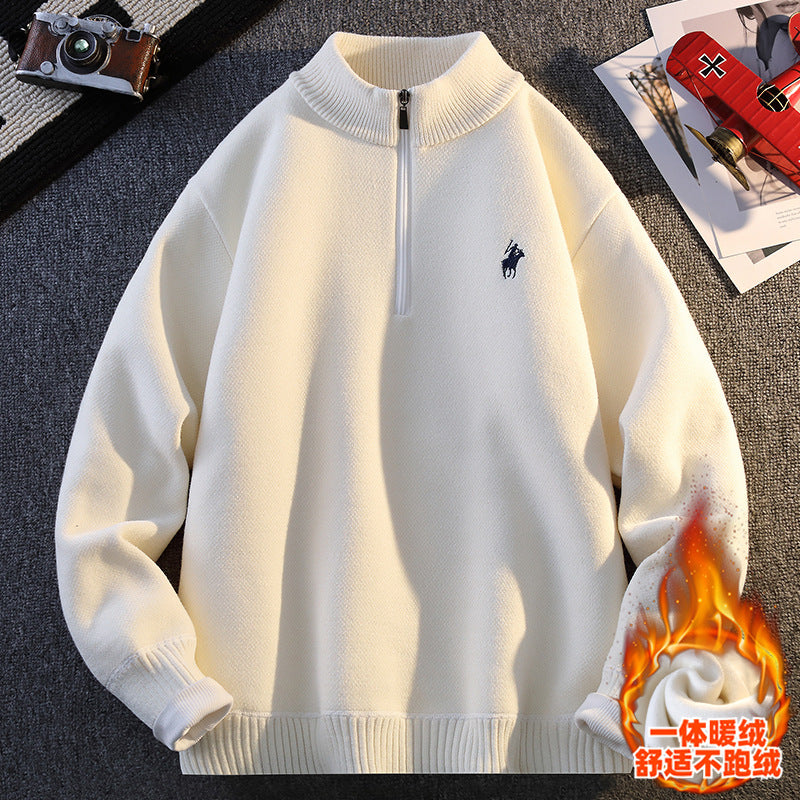 Streetline Men's Stand Up Collar Sweater