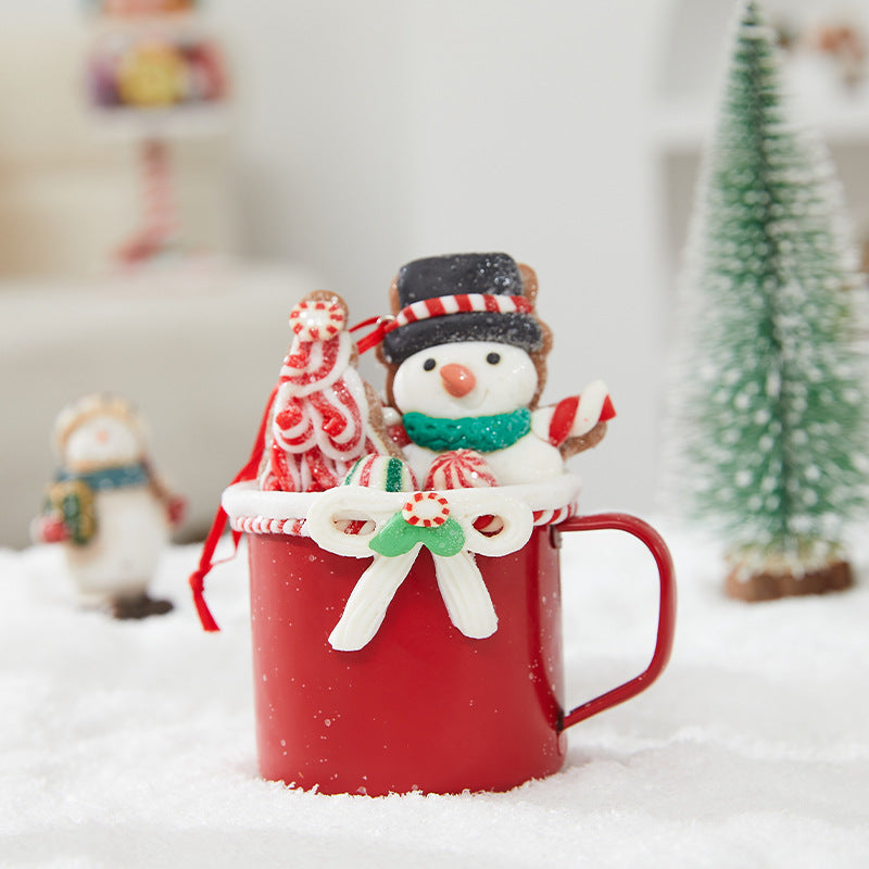 Merry Christmas Enamel Mug Décor