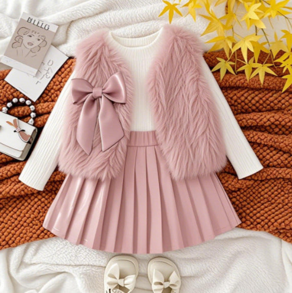 Girls' Autumn/Winter 3-Piece Outfit